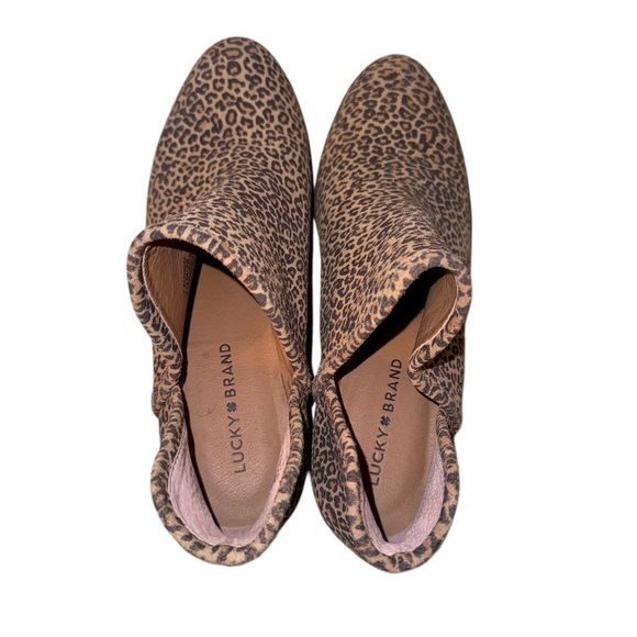 LUCKY BRAND Baley cheetah animal print ankle boots women’s size 8.5 8 1/2 - Picture 16 of 16